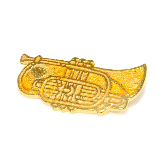 Coloured Enamel Cornet Brooch - 25-30mm UK Badge