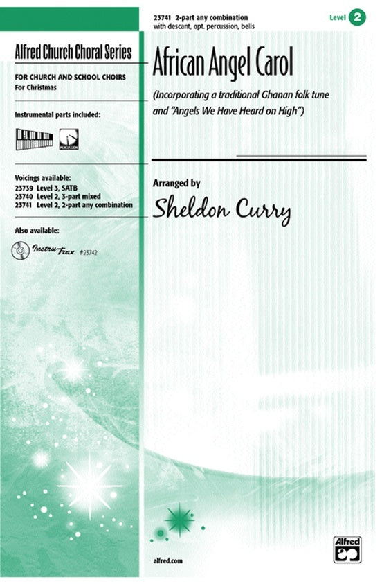 African Angel Carol 2 Part Any Combo Choral Sheet Music