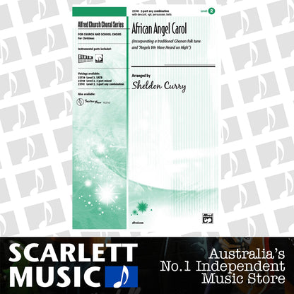 African Angel Carol 2 Part Any Combo Choral Sheet Music — view 2