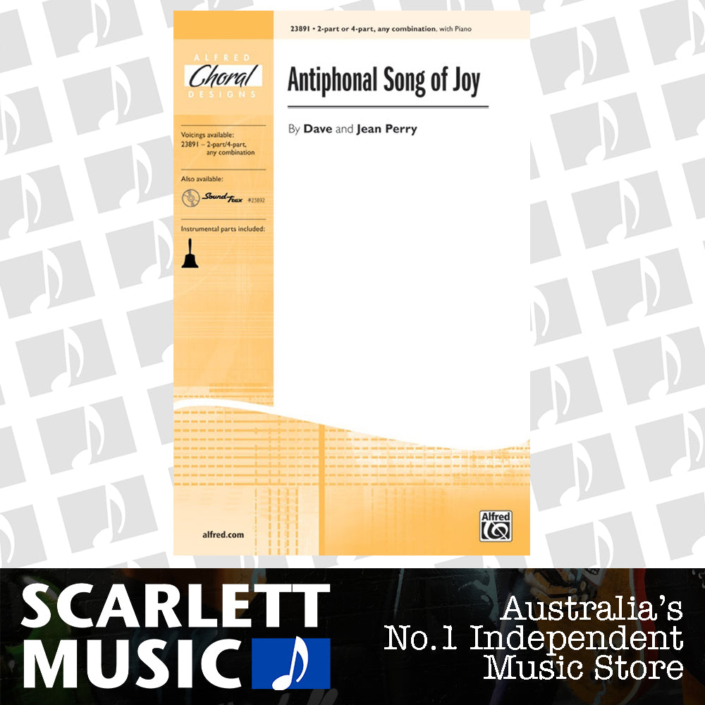 Antiphonal Song of Joy 2 Pt or 4 Pt/Piano Choral Sheet Music — view 2