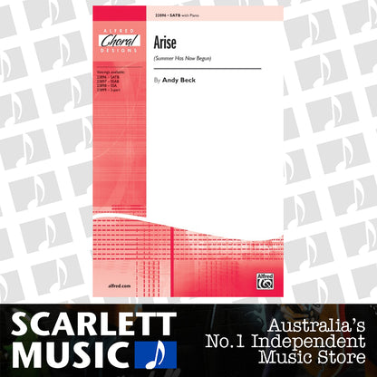 Arise Summer Has Now Begun SATB/Piano Choral Sheet Music — view 2