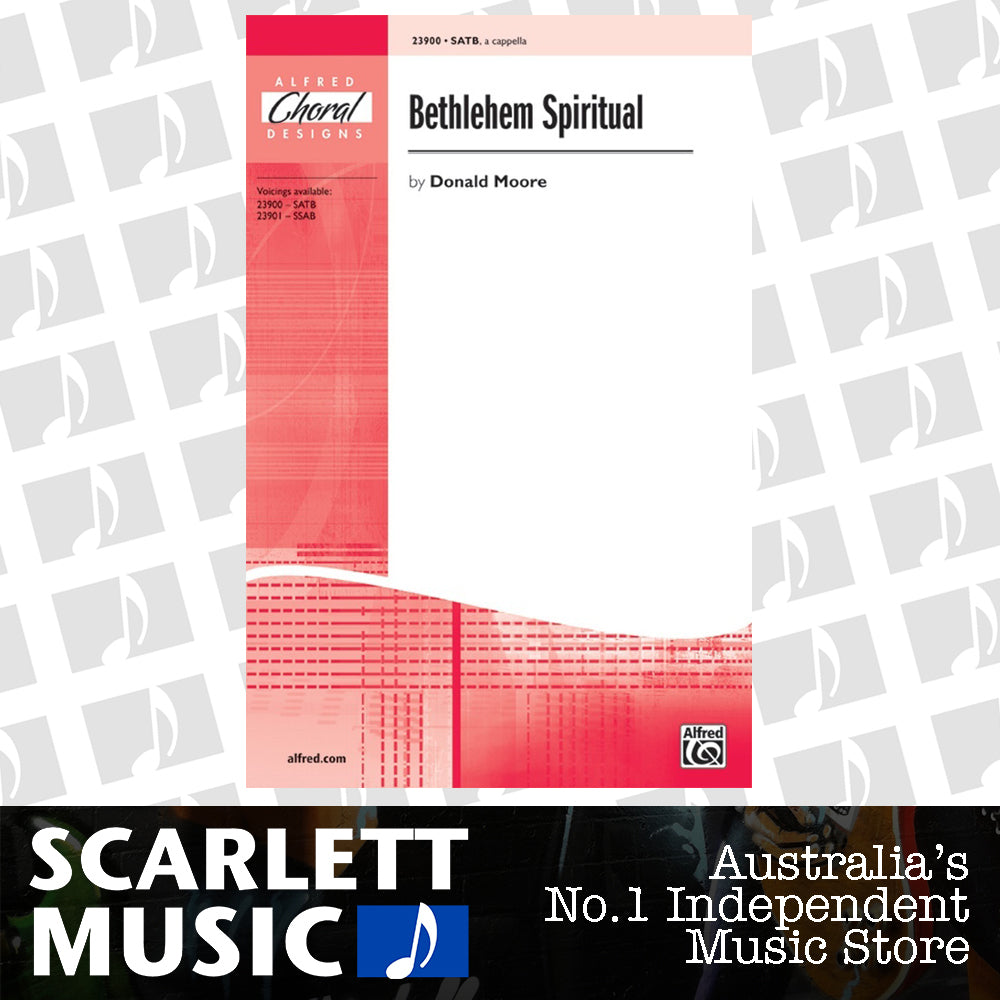 Bethlehem Spiritual SATB/A Cappella Choral Sheet Music — view 2