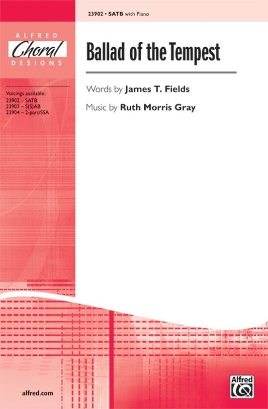 Ballad of the Tempest SATB/Piano Choral Sheet Music