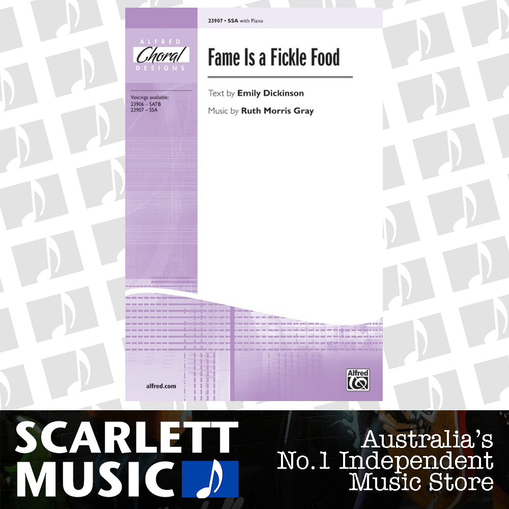 Fame Is A Fickle Food SSA/Piano — view 2