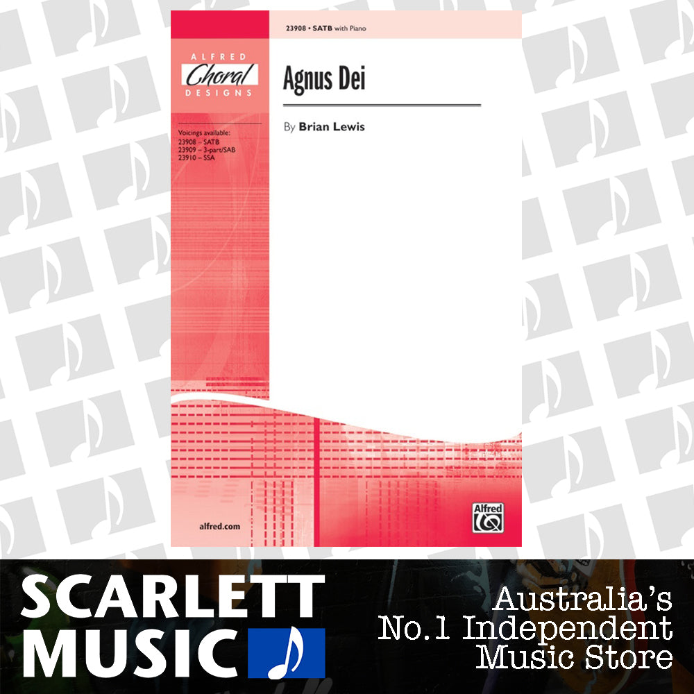 Agnus Dei SATB Piano Choral Sheet Music — view 2