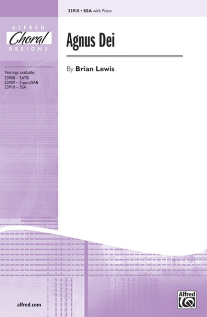 Agnus Dei SSA/Piano Choral Sheet Music