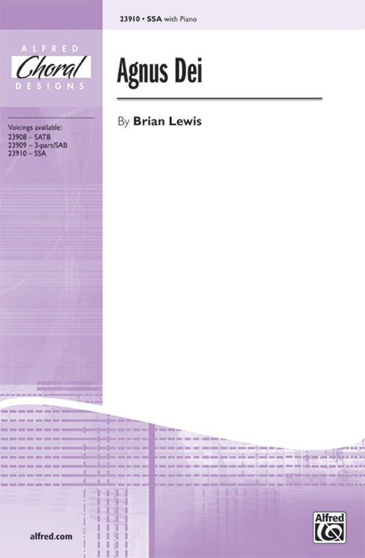 Agnus Dei SSA/Piano Choral Sheet Music
