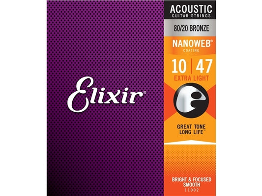 Elixir : #11002: Acoustic Nano Extra Light 10-47