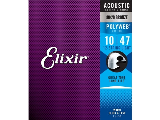 Elixir : #11150: Acoustic Poly 12st Light 10-47