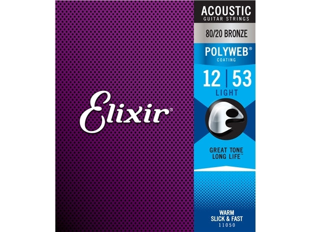 Elixir : #11050: Acoustic Poly Light 12-53