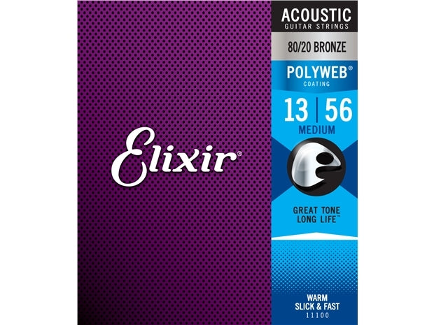 Elixir : #11100: Acoustic Poly Medium 13-56