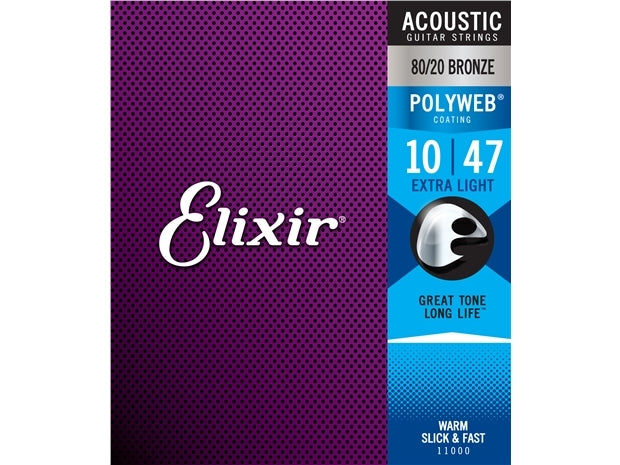 Elixir : #11000: Acoustic Poly Extra Light 10-47