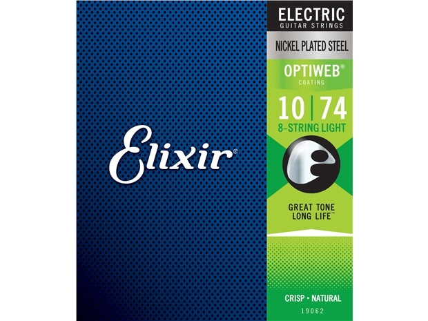 Elixir : #19062: Electric Optiweb 8 String Lite 10-74
