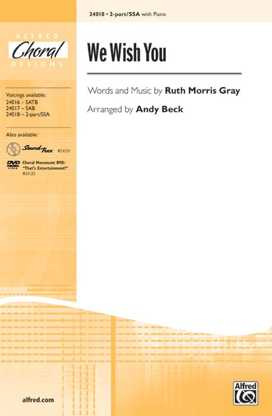 We Wish You 2 Pt/Pno Arr Beck Choral Sheet Music