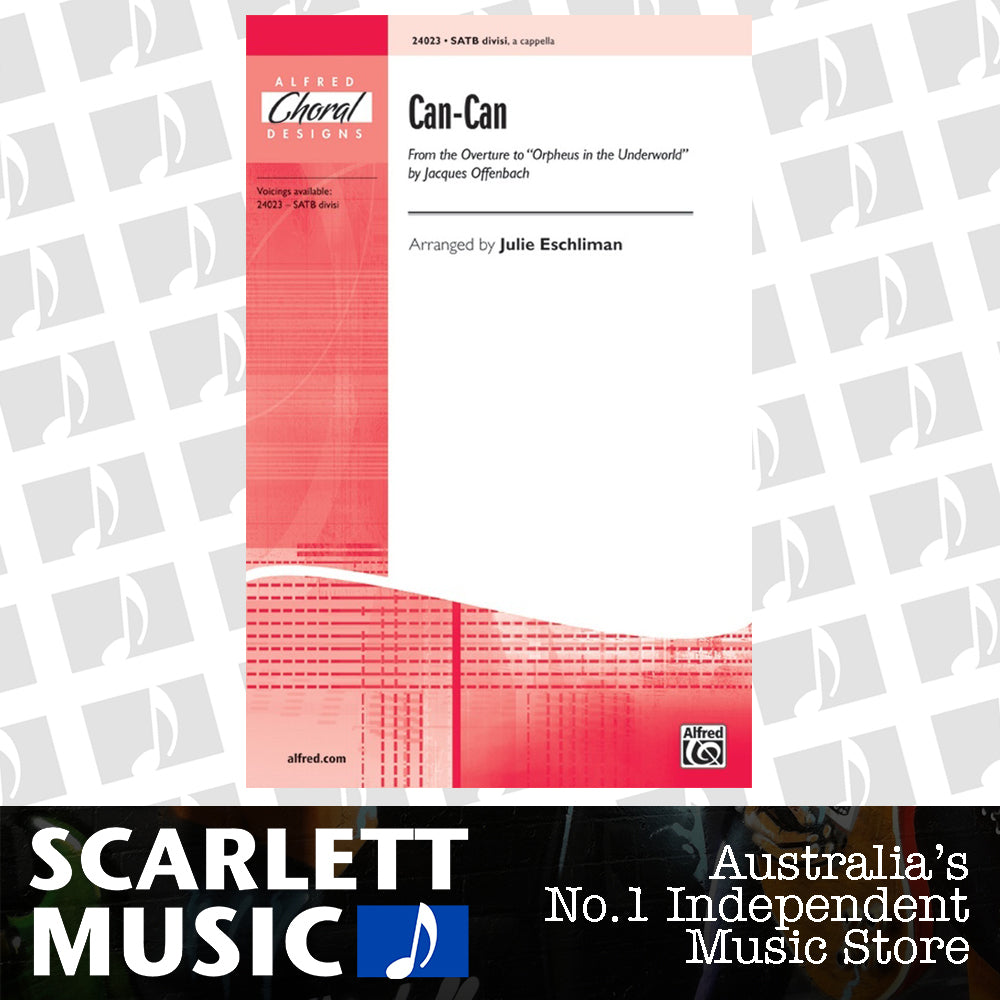 Can Can SATB Divisi A Cappella Arrangement by Eschliman — view 2