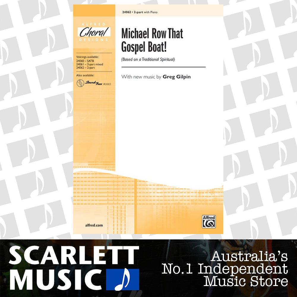 Michael Row That Gospel Boat 2 Part/Piano Arr Gilpin — view 2