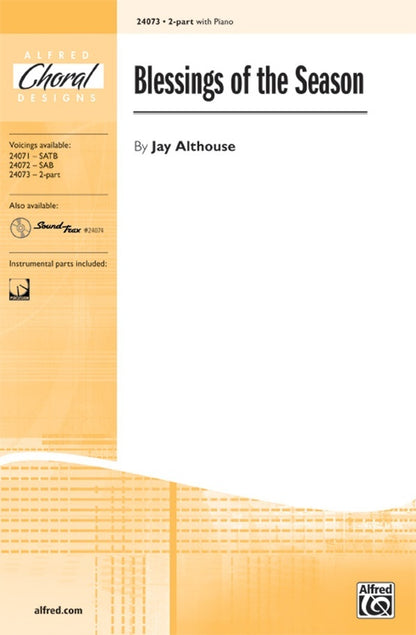 Blessings of the Season 2 Part Piano Sheet Music