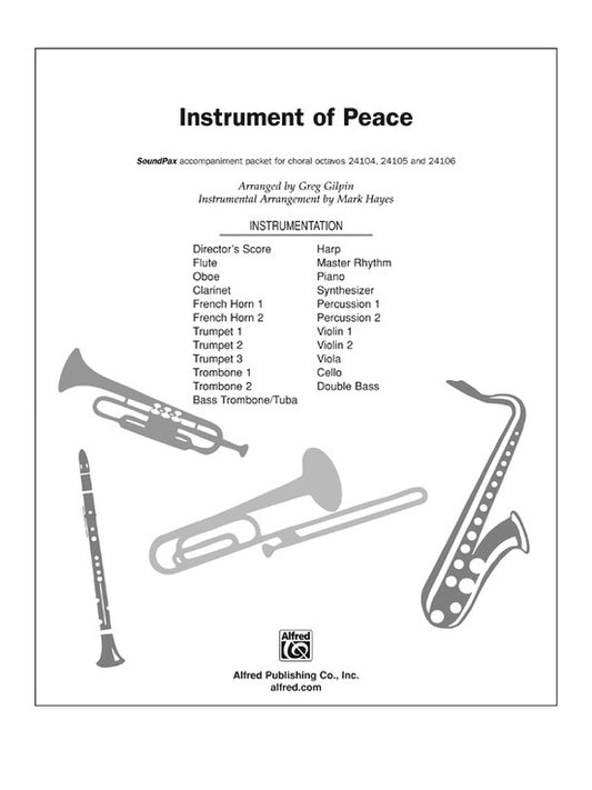 Instrument Of Peace Soundpax Arr Hayes