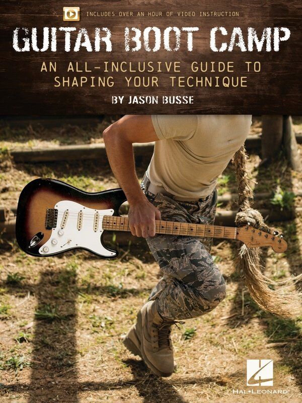 Guitar Boot Camp Tab Book by Hal Leonard - 48 Pages, Instruction for Beginners, Skills Development, Chords, Scales, Improvisation