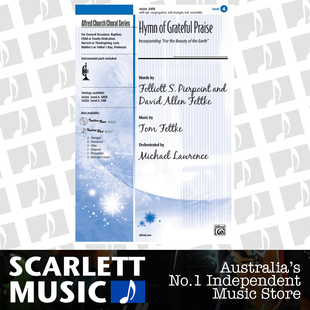 Hymn Of Grateful Praise SATB Arr Lawrence — view 2