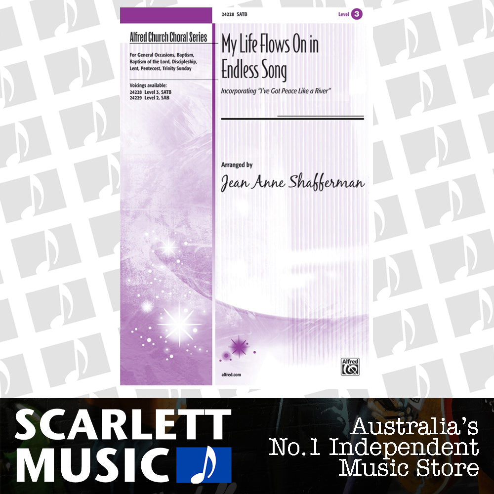 My Life Flows On In Endless Song SATB — view 2