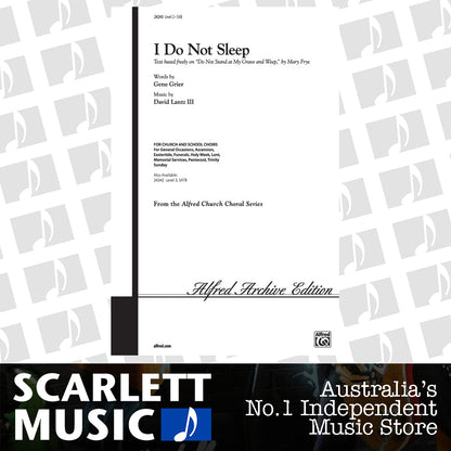 I Do Not Sleep SAB — view 2