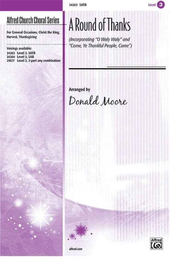 Round Of Thanks SATB Arr Moore
