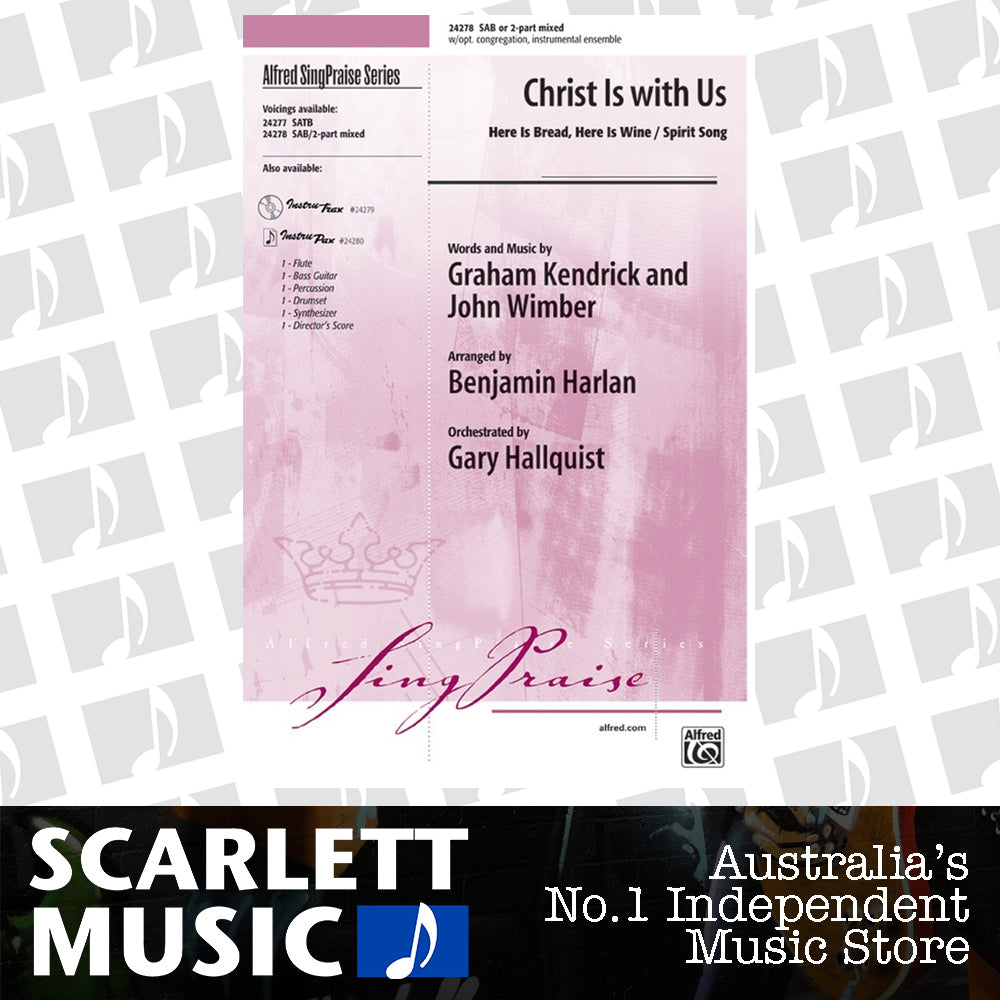 Christ Is With Us SAB Or 2 Part Mixed Arr Harlan — view 2
