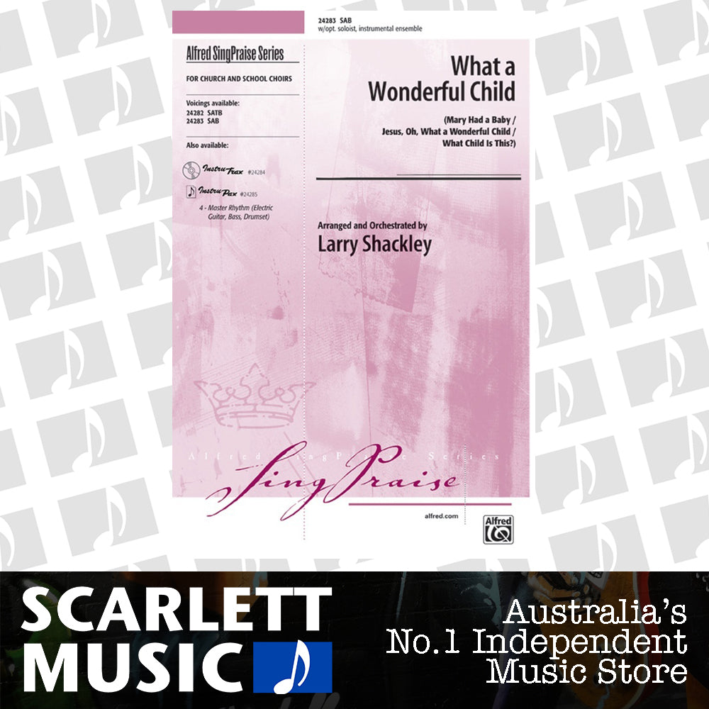 What a Wonderful Child SAB Arrangement by Shackley — view 2