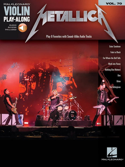 Metallica — Violin Play-Along Vol. 70, Book/Online Audio (Hal Leonard)