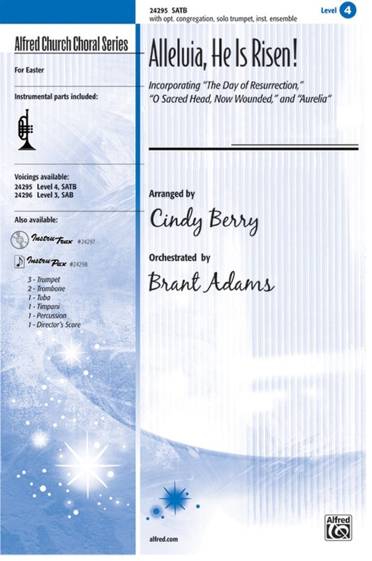 Alleluia He Is Risen SATB Arrangement by Berry