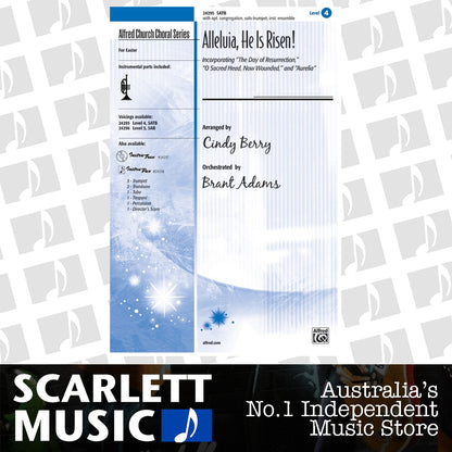 Alleluia He Is Risen SATB Arrangement by Berry — view 2