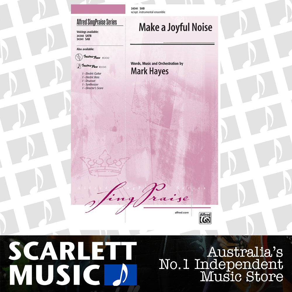 Make A Joyful Noise SAB Arr Hayes — view 2