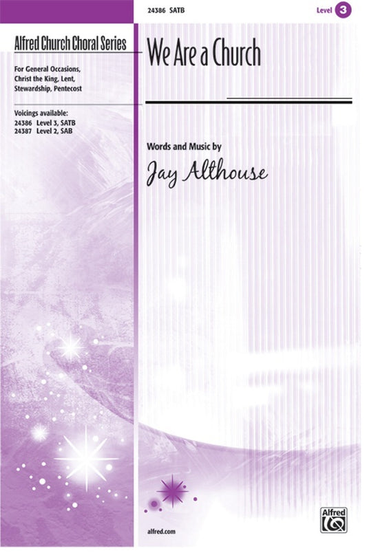 We Are A Church SATB Choral Sheet Music