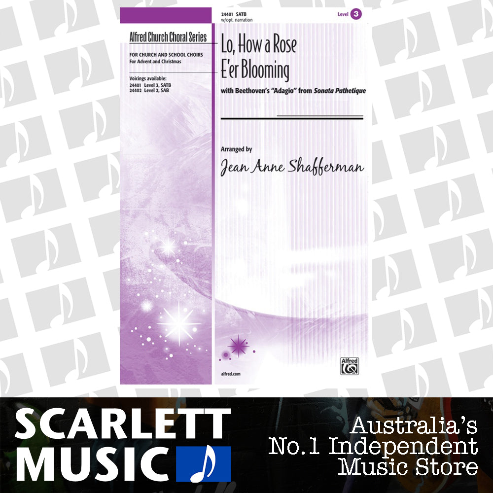 Lo How A Rose E Er Blooming SATB Arr Shafferman — view 2