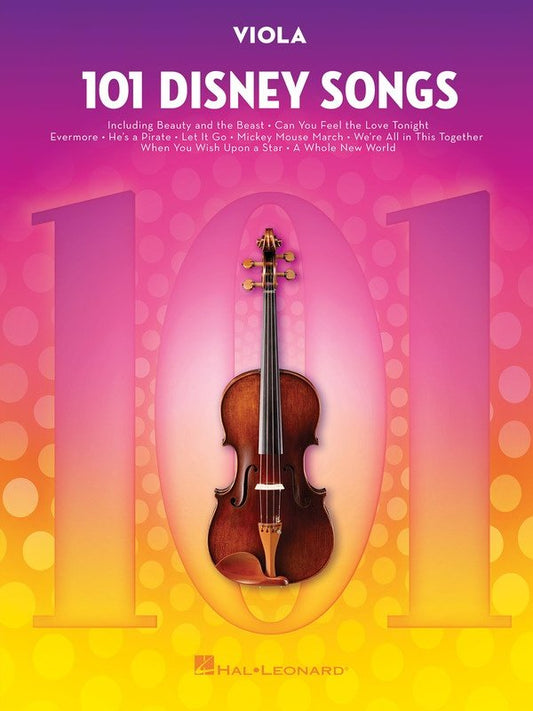 101 Disney Songs for Viola (Hal Leonard) — 101 Instrumental Folios