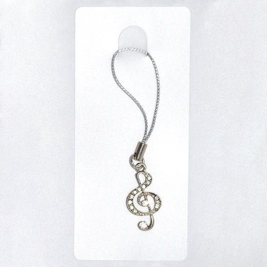 Mobile Phone Chain Clef Diamond Keyring
