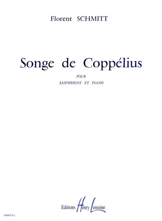 Schmitt - Songe de Coppelius for Tenor or Soprano Saxophone and Piano