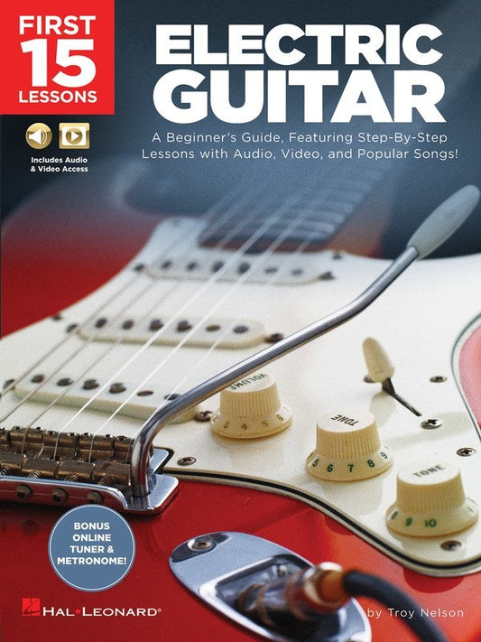 First 15 Lessons: Electric Guitar — Book/Online Media, Guitar TAB (Hal Leonard)