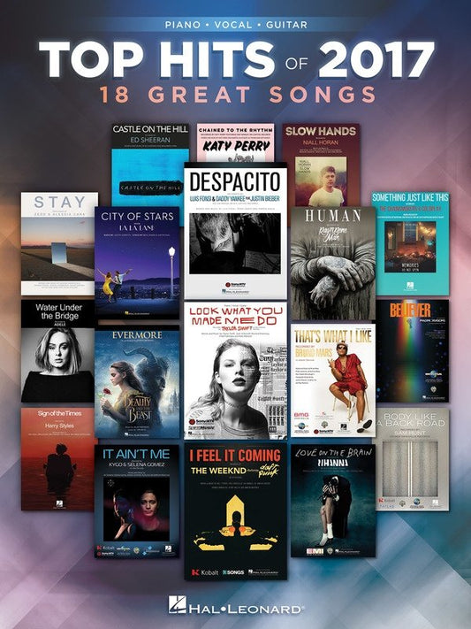 Top Hits of 2017 — Piano/Vocal/Guitar (Hal Leonard)