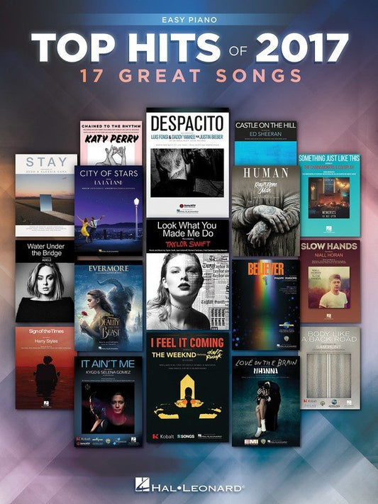 Top Hits of 2017 — Easy Piano & Vocal (Hal Leonard)