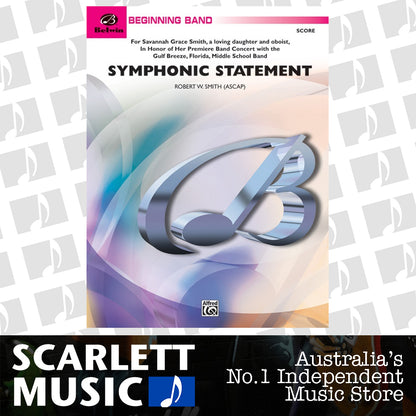 Symphonic Statement Concert Band Sheet Music Grade 1 — view 2