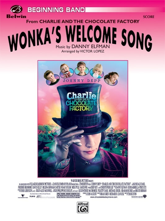 Wonkas Welcome Song Concert Band Sheet Music Grade 1