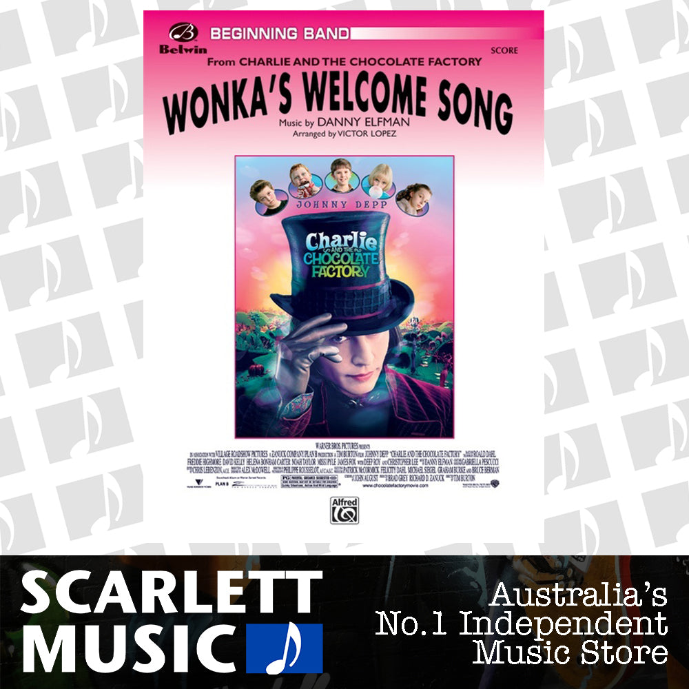 Wonkas Welcome Song Concert Band Sheet Music Grade 1 — view 2