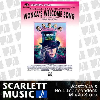 Wonkas Welcome Song Concert Band Sheet Music Grade 1 — view 2