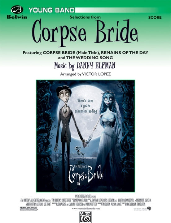 Selections from Corpse Bride Concert Band Sheet Music Grade 2.5