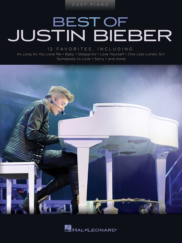 Best of Justin Bieber — Easy Piano with Lyrics (Hal Leonard)