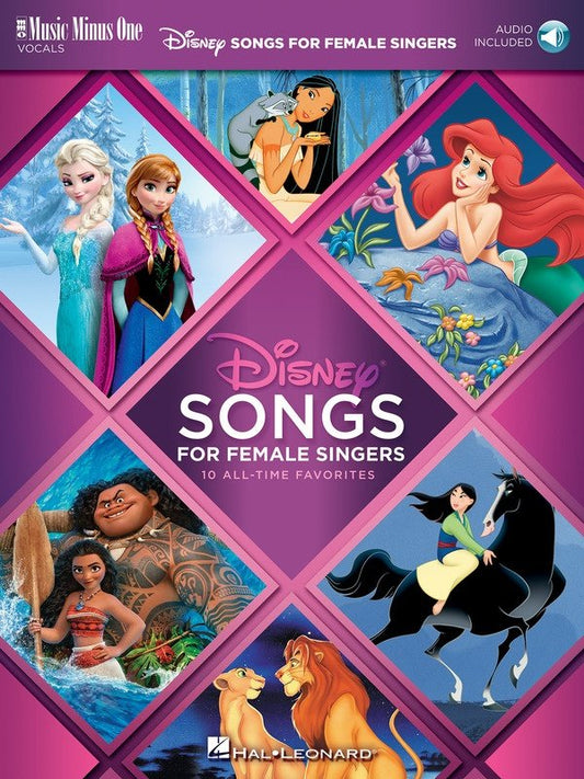 Disney Songs for Female Singers — Book/Online Audio, Music Minus One (Music Minus One)