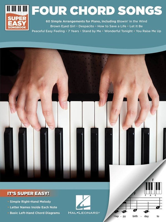 Four Chord Songs — Super Easy Songbook, Keyboard/Piano (Hal Leonard)