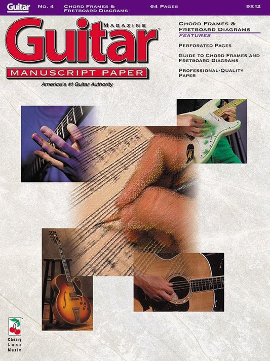 Guitar Magazine Manuscript Paper No. 4 — 64-Page Chord/Fretboard (Cherry Lane Music)